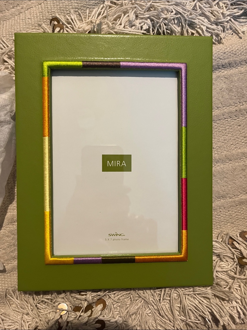 Swing MIRA Green Picture Frame with Multicolor Inner Trim